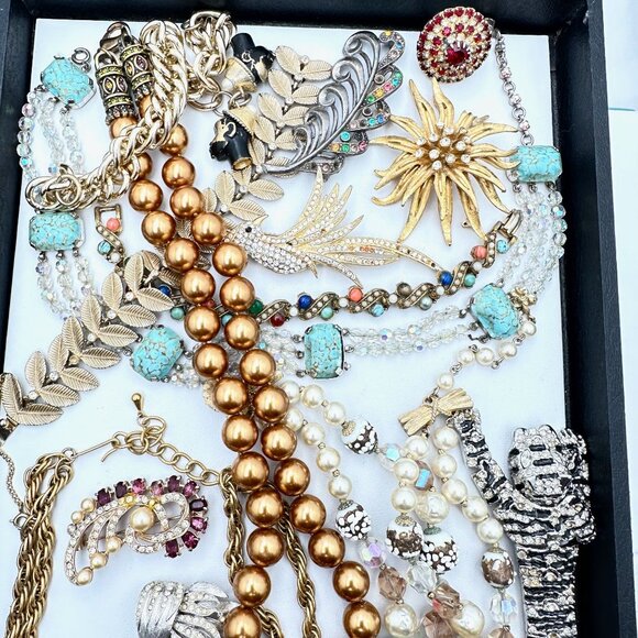 Vintage Jewelry Repair Repurpose Lot #2 Selling As Is KJL Vendome Austria - Picture 4 of 8